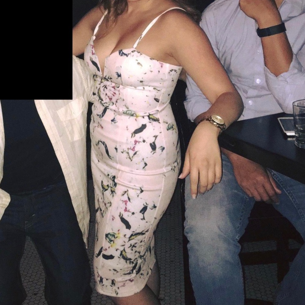 Midi Bodycon Floral Dress